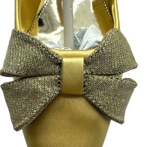 Easy Street Alive 5 Gold Bow Detail Heels Dancing